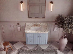 Houston 36 in. W x 22 in. D Floating Bathroom Vanity in Center Sink - photo 8