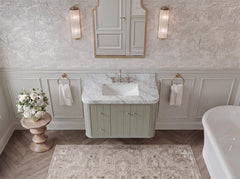 Houston 36 in. W x 22 in. D Floating Bathroom Vanity in Center Sink - photo 5