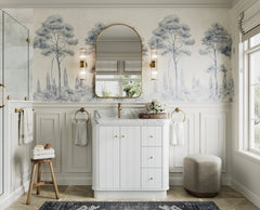 Houston 36 in. W x 22 in. D Free Standing Curved Edge Left Offset Sink Bathroom Vanity - photo 4