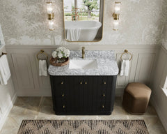 Houston 42 in. W x 22 in. D Free Standing Curved Edge Single Sink Bathroom Vanity - photo 8