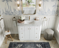 Houston 42 in. W x 22 in. D Free Standing Curved Edge Single Sink Bathroom Vanity - photo 6