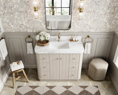 Houston 42 in. W x 22 in. D Free Standing Curved Edge Single Sink Bathroom Vanity - photo 6
