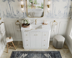 Houston 42 in. W x 22 in. D Free Standing Curved Edge Single Sink Bathroom Vanity - photo 7