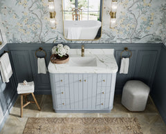 Houston 42 in. W x 22 in. D Free Standing Curved Edge Single Sink Bathroom Vanity - photo 10