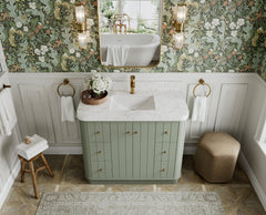 Houston 42 in. W x 22 in. D Free Standing Curved Edge Single Sink Bathroom Vanity - photo 6