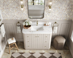Houston 48 in. W x 22 in. D Free Standing Curved Edge Single Sink Bathroom Vanity - photo 9