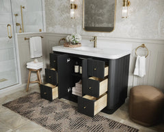 Houston 48 in. W x 22 in. D Free Standing Curved Edge Single Sink Bathroom Vanity - photo 3
