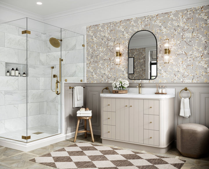 Houston 48 in. W x 22 in. D Free Standing Curved Edge Single Sink Bathroom Vanity - photo 2