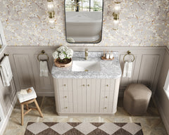 Houston 48 in. W x 22 in. D Free Standing Curved Edge Single Sink Bathroom Vanity - photo 14