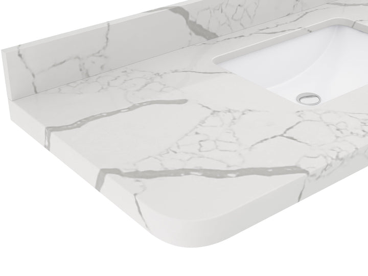 Houston 48 in. W x 22 in. D Free Standing Curved Edge Single Sink Bathroom Vanity - photo 11