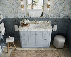 Houston 48 in. W x 22 in. D Free Standing Curved Edge Single Sink Bathroom Vanity - photo 14