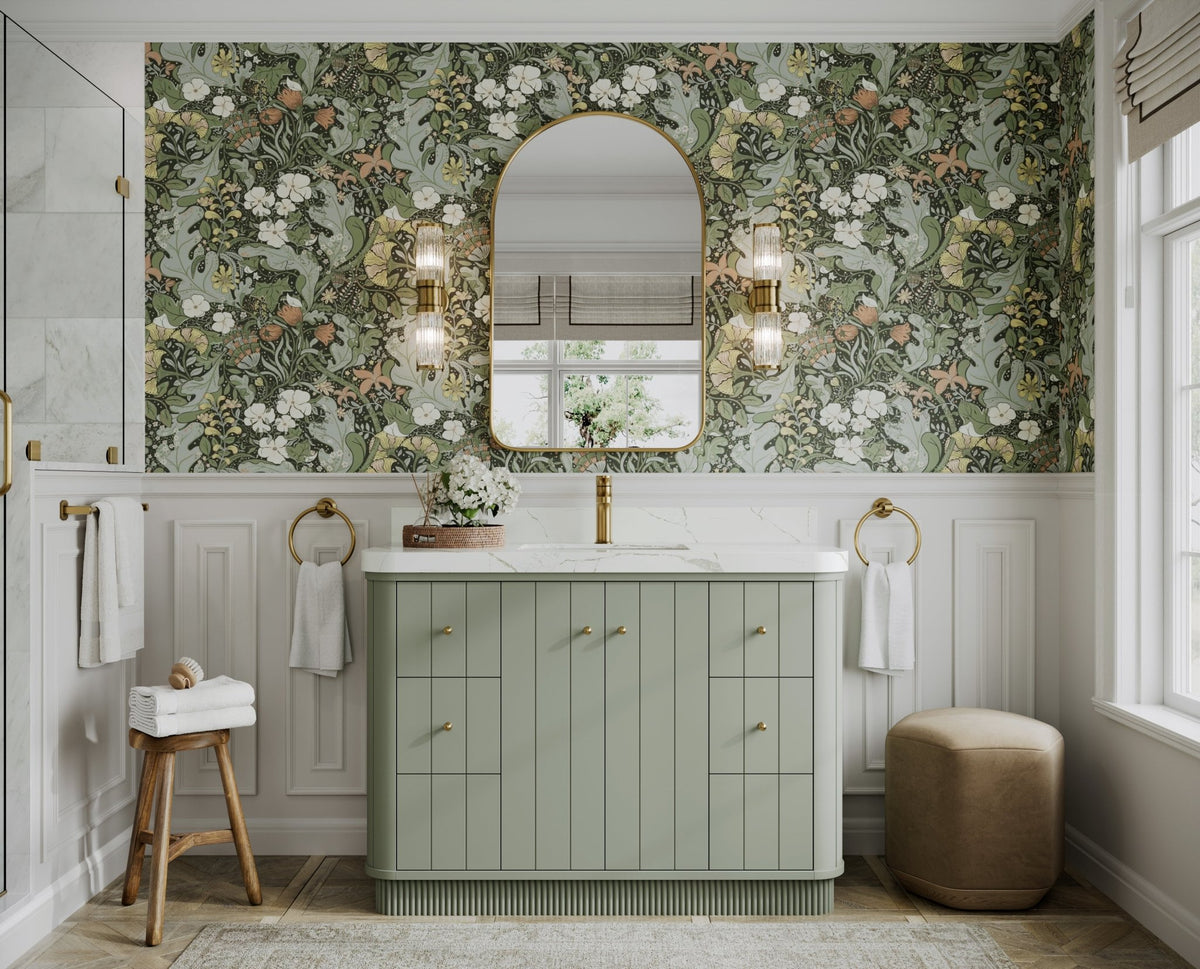Houston 48 in. W x 22 in. D Free Standing Curved Edge Single Sink Bathroom Vanity - Willow Bath and Vanity