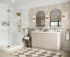 Houston 60 in. W x 22 in. D Free Standing Curved Edge Double Sink Bathroom Vanity - photo 2