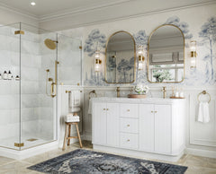 Houston 60 in. W x 22 in. D Free Standing Curved Edge Double Sink Bathroom Vanity - photo 2