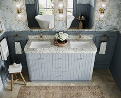 Houston 60 in. W x 22 in. D Free Standing Curved Edge Double Sink Bathroom Vanity - photo 15