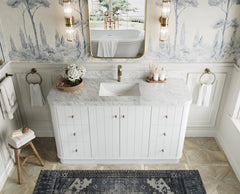 Houston 60 in. W x 22 in. D Free Standing Curved Edge Single Sink Bathroom Vanity - photo 6