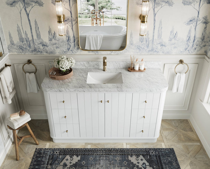 Houston 60 in. W x 22 in. D Free Standing Curved Edge Single Sink Bathroom Vanity - photo 6
