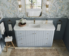 Houston 60 in. W x 22 in. D Free Standing Curved Edge Single Sink Bathroom Vanity - photo 7