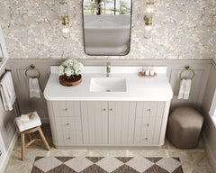 Houston 60 in. W x 22 in. D Free Standing Curved Edge Single Sink Bathroom Vanity - photo 8