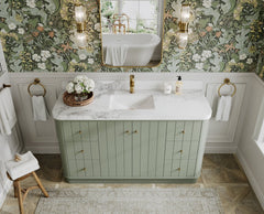 Houston 60 in. W x 22 in. D Free Standing Curved Edge Single Sink Bathroom Vanity - photo 7