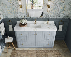 Houston 60 in. W x 22 in. D Free Standing Curved Edge Single Sink Bathroom Vanity - photo 12