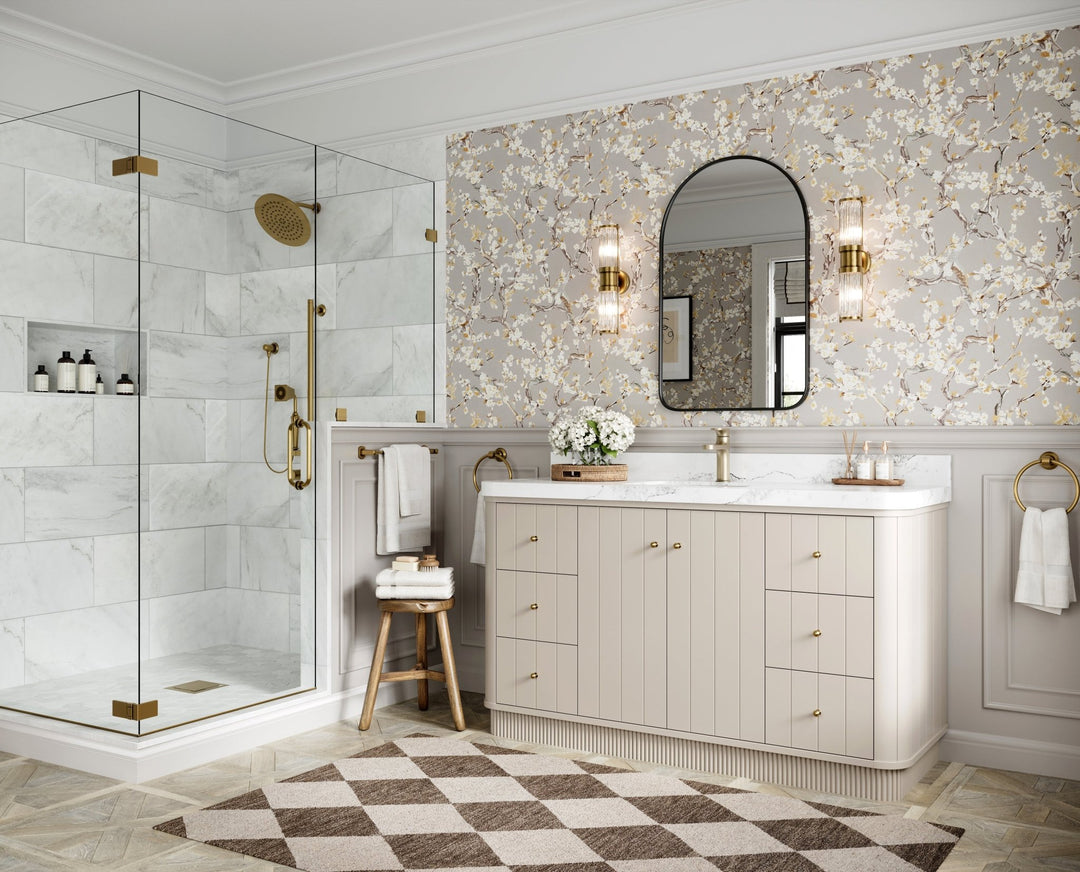 Houston 60 in. W x 22 in. D Free Standing Curved Edge Single Sink Bathroom Vanity - Willow Bath and Vanity