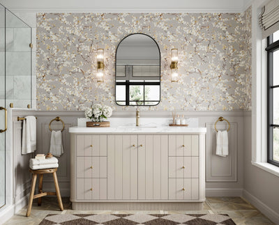 Houston 60 in. W x 22 in. D Free Standing Curved Edge Single Sink Bathroom Vanity - Willow Bath and Vanity