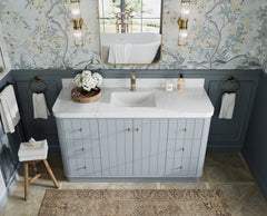 Houston 60 in. W x 22 in. D Free Standing Curved Edge Single Sink Bathroom Vanity - photo 8
