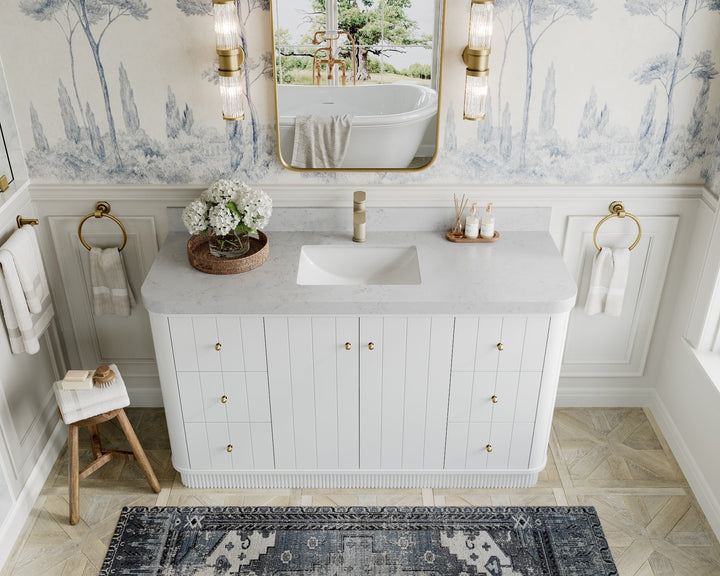 Houston 60 in. W x 22 in. D Free Standing Curved Edge Single Sink Bathroom Vanity - photo 11