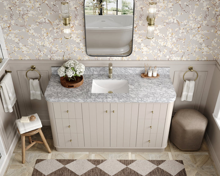 Houston 60 in. W x 22 in. D Free Standing Curved Edge Single Sink Bathroom Vanity - photo 14