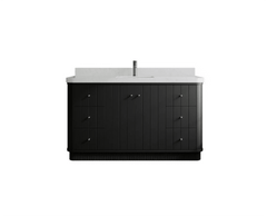 Houston 60 in. W x 22 in. D Free Standing Curved Edge Single Sink Bathroom Vanity - photo 1