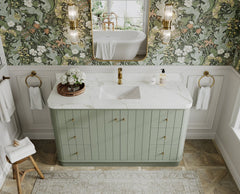 Houston 60 in. W x 22 in. D Free Standing Curved Edge Single Sink Bathroom Vanity - photo 6