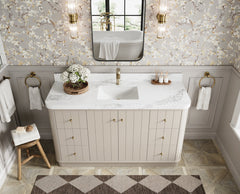 Houston 60 in. W x 22 in. D Free Standing Curved Edge Single Sink Bathroom Vanity - photo 6