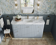 Houston 60 in. W x 22 in. D Free Standing Curved Edge Single Sink Bathroom Vanity - photo 10