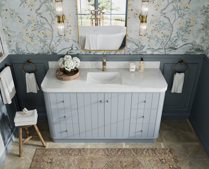 Houston 60 in. W x 22 in. D Free Standing Curved Edge Single Sink Bathroom Vanity - photo 11