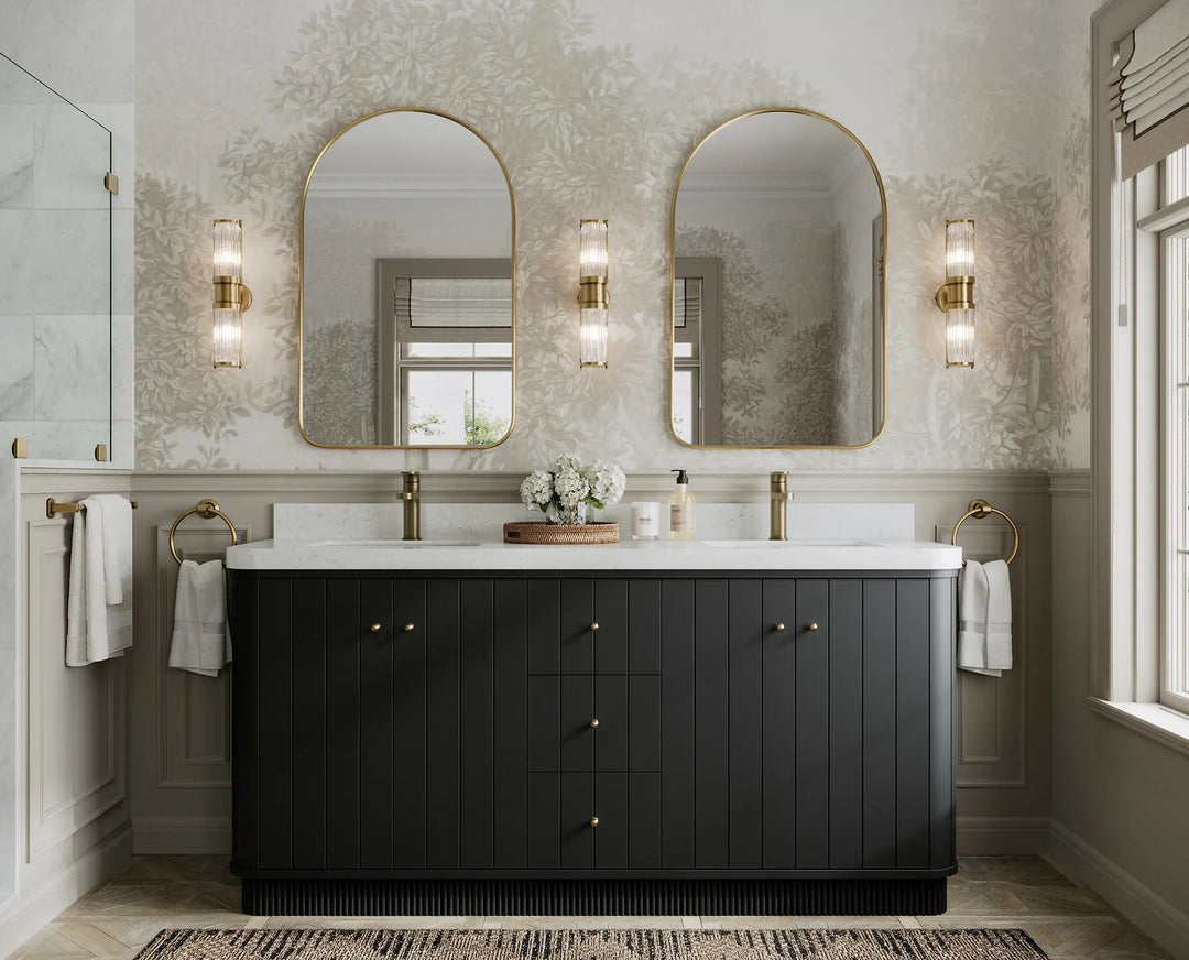 Houston 72 in. W x 22 in. D Free Standing Curved Edge Double Sink Bathroom Vanity | 
              
                Black
                
                  
             - HOU_BLK_CARM_72D - photo №4