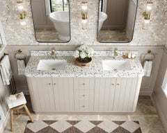 Houston 72 in. W x 22 in. D Free Standing Curved Edge Double Sink Bathroom Vanity - photo 15