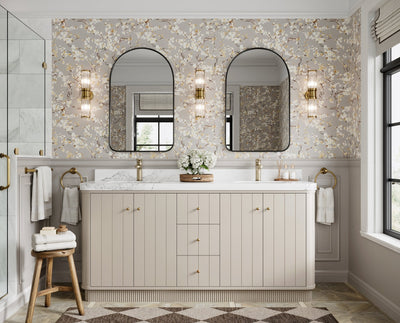 Houston 72 in. W x 22 in. D Free Standing Curved Edge Double Sink Bathroom Vanity - Willow Bath and Vanity