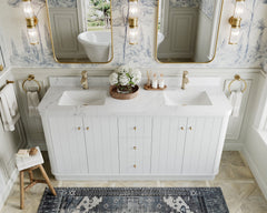 Houston 72 in. W x 22 in. D Free Standing Curved Edge Double Sink Bathroom Vanity - photo 8