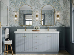 Houston 72 in. W x 22 in. D Free Standing Curved Edge Double Sink Bathroom Vanity - photo 4