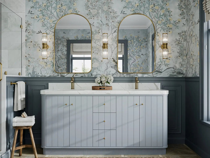 Houston 72 in. W x 22 in. D Free Standing Curved Edge Double Sink Bathroom Vanity - photo 4
