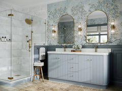 Houston 72 in. W x 22 in. D Free Standing Curved Edge Double Sink Bathroom Vanity - photo 2