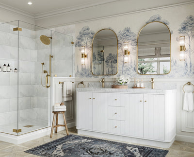 Houston 72 in. W x 22 in. D Free Standing Curved Edge Double Sink Bathroom Vanity - Willow Bath and Vanity