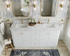 Houston 72 in. W x 22 in. D Free Standing Curved Edge Double Sink Bathroom Vanity - photo 13