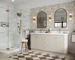 Houston 72 in. W x 22 in. D Free Standing Curved Edge Double Sink Bathroom Vanity - photo 2