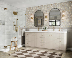Houston 84 in. W x 22 in. D Free Standing Curved Edge Double Sink Bathroom Vanity - photo 2