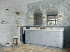 Houston 84 in. W x 22 in. D Free Standing Curved Edge Double Sink Bathroom Vanity - photo 2