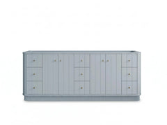 Houston 84 in. W x 22 in. D Free Standing Curved Edge Double Sink Bathroom Vanity - photo 19