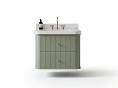 Houston Floating 30 in. W x 22 in. D Single Sink Bathroom Vanity - photo 1