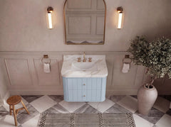 Houston Floating 30 in. W x 22 in. D Single Sink Bathroom Vanity - photo 7